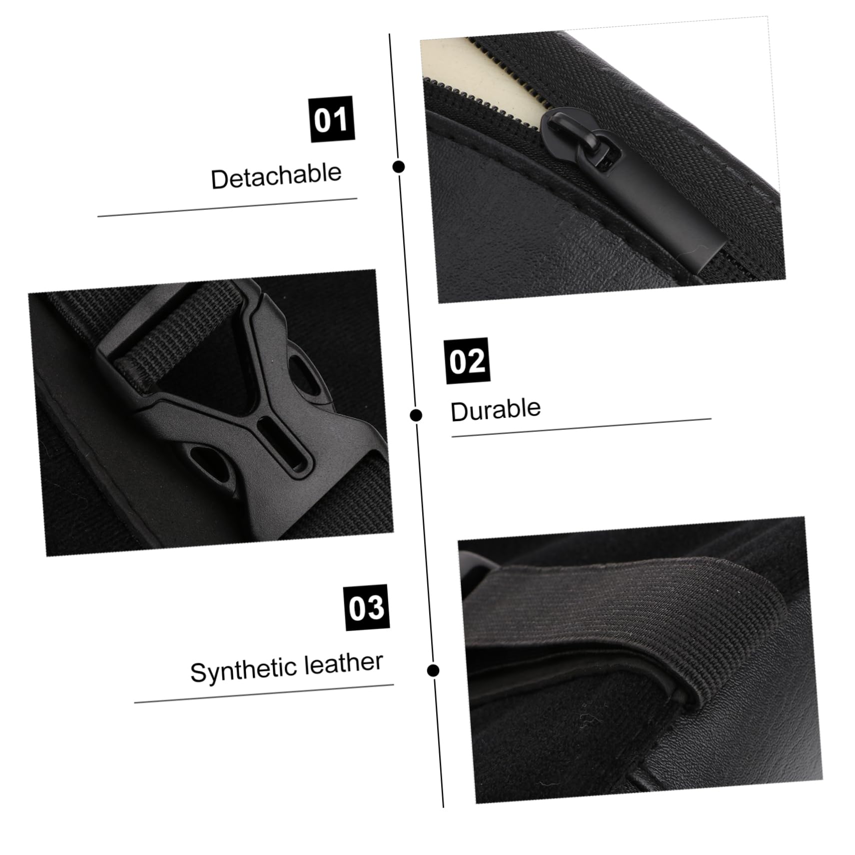 HANABASS Poggiapiede per Chitarra Classica Nero, Leggero Fascia Elastica | Pelle Sintetica e Schiuma, per Pratica Quotidiana e Supporto Durante L'esecuzione, Accessorio per Chitarristi