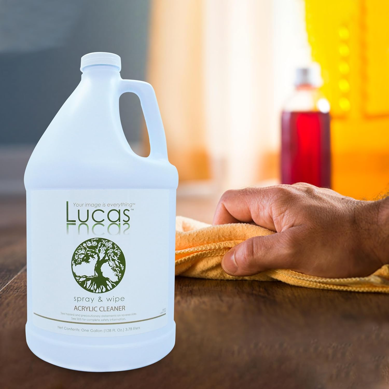 Lucasol Lucas Acrylic and Plastic All Purpose Cleaner Spray 1 Gallon Refill Size