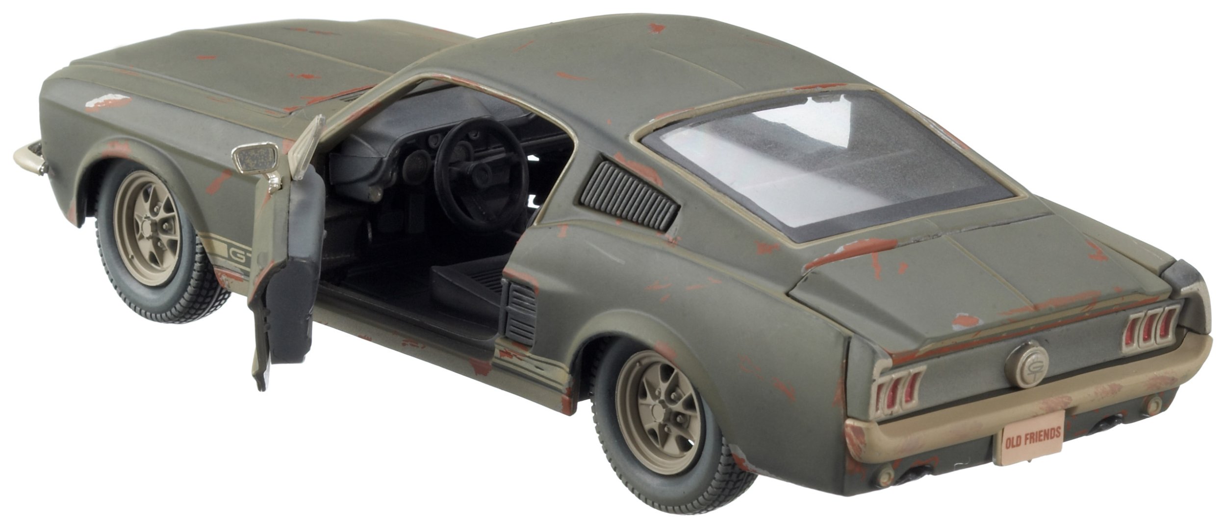 Maisto 532142 Model Car Old Friends Ford Mustang GT 1:24, Matte Black, Small - Image 2