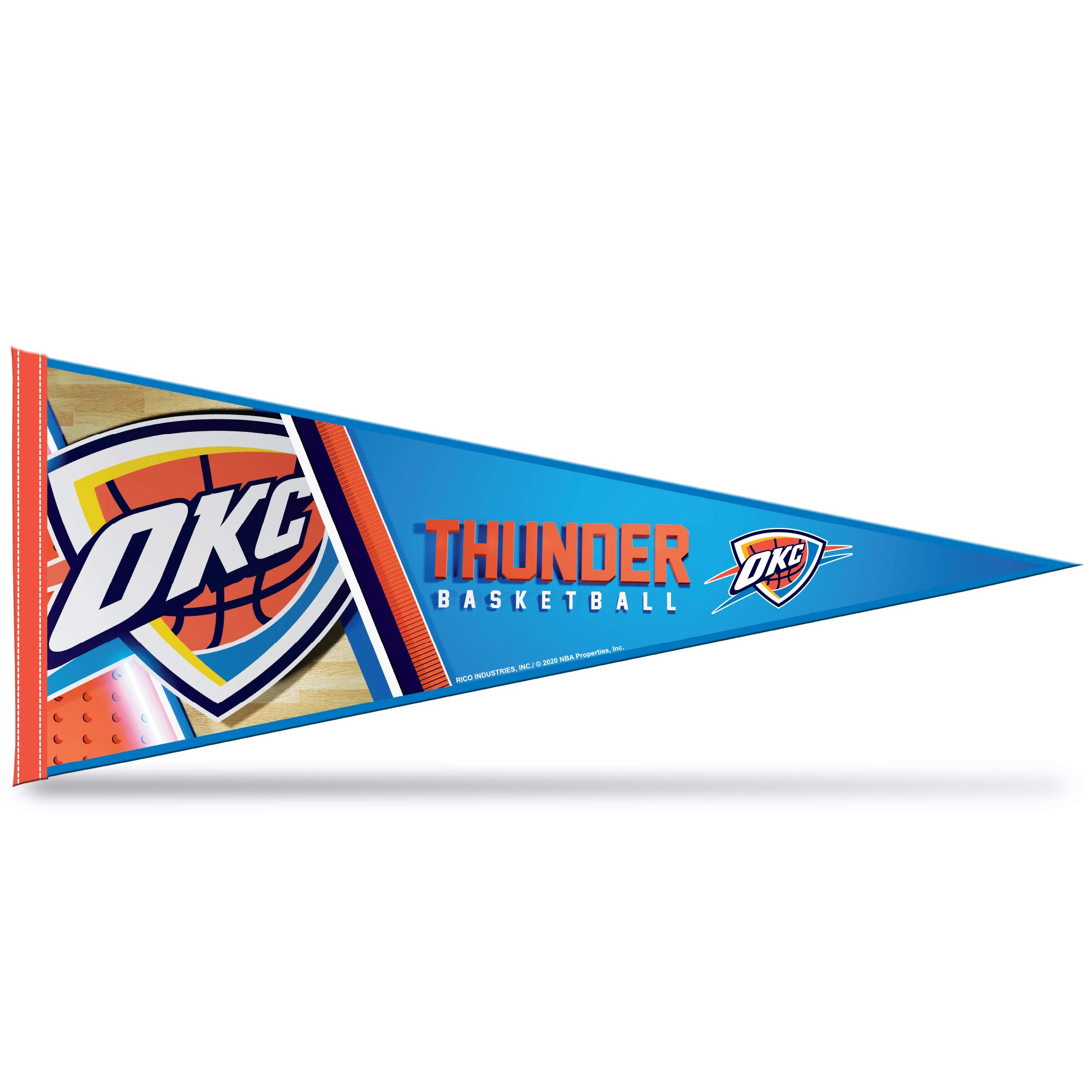 Rico Industries NBA Basketball 12" x 30" Felt Wall Décor Pennant - Great for Home/Bed Room/Man Cave Décor