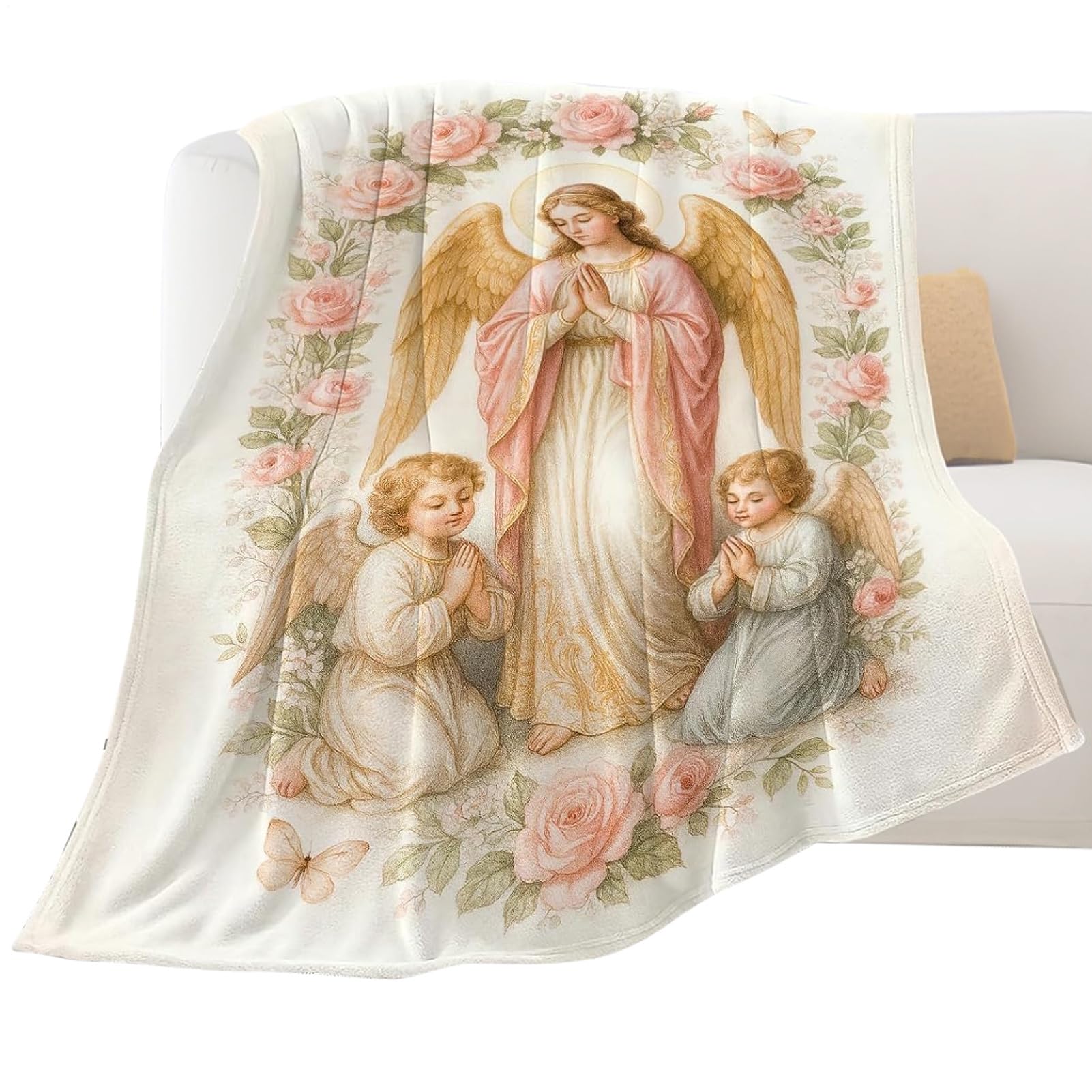 Couverture Vierge Marie plaid catholique idéal à offrir pour la famille