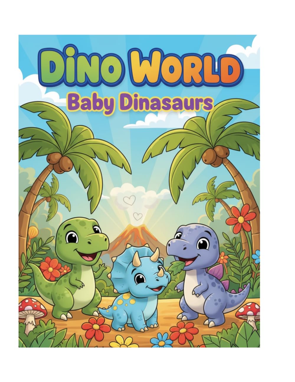 Cute Dinosaur Coloring Book for Kids | Fun Baby Dino Coloring Pages for Boys & Girls (Dino World)