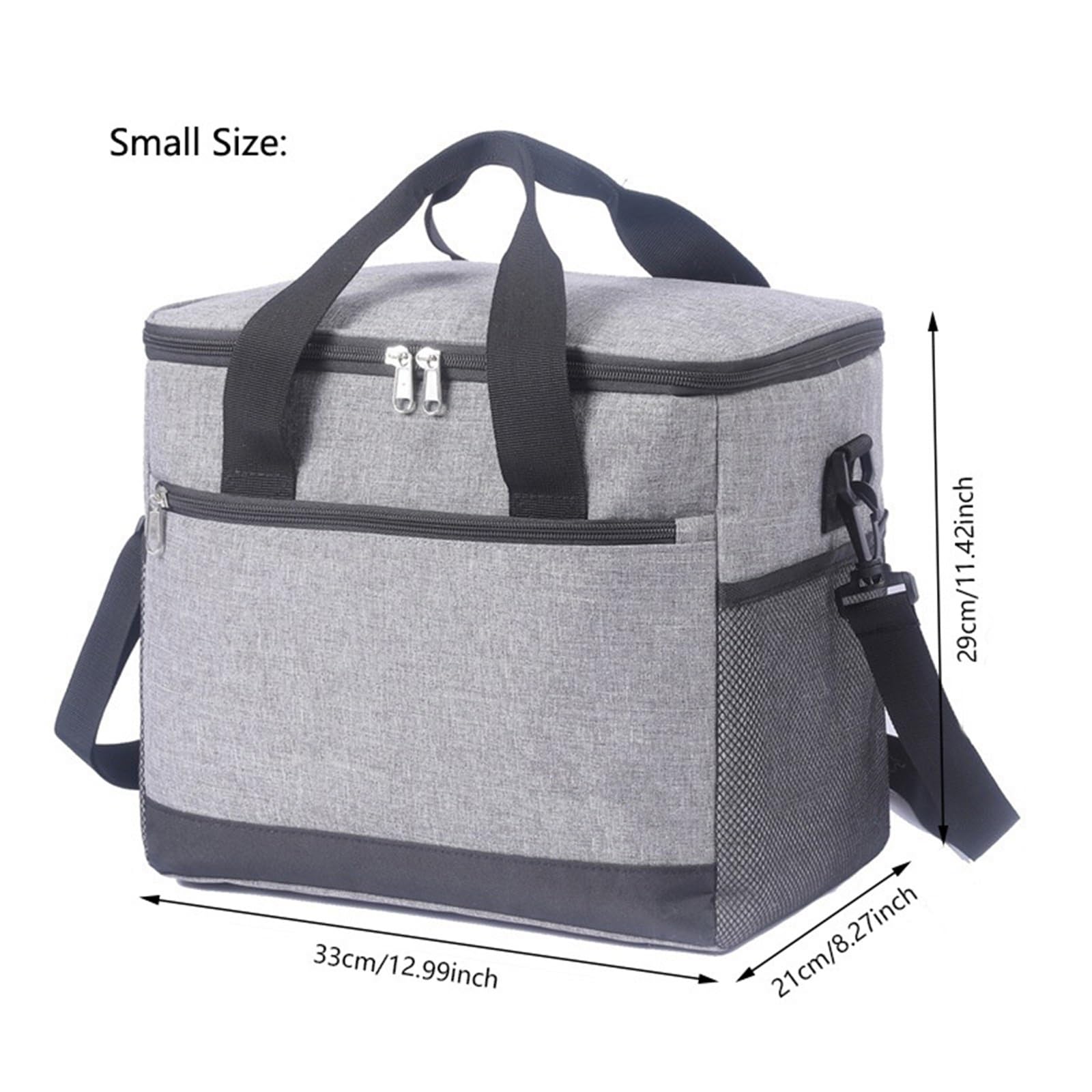 Bolsa De Almuerzo Bolsas enfriadoras de almuerzo a prueba de fugas de gran capacidad for mujeres y hombres, bolsa de aislamiento térmico for viajes al aire libre, Picnic Para Oficina，Picnic(Blue,33*21