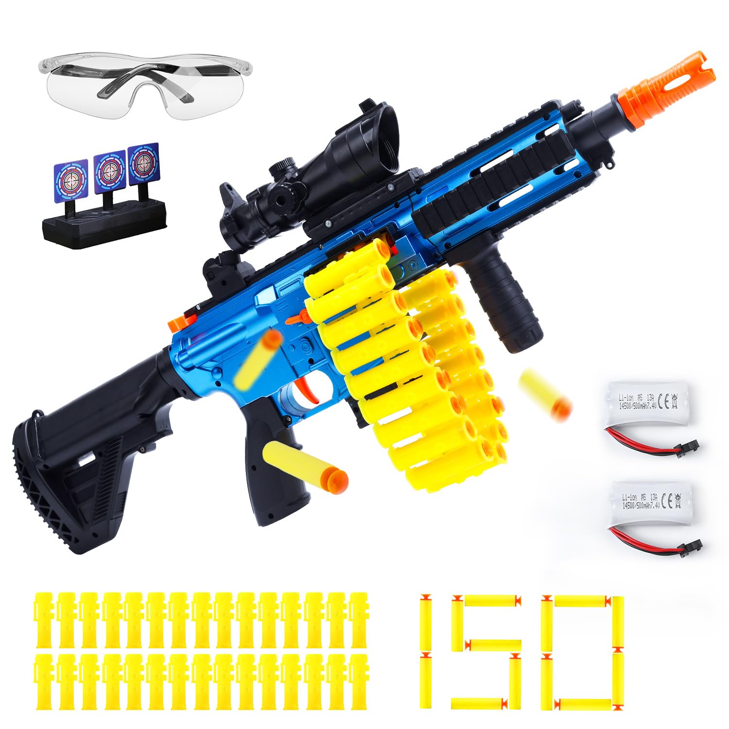 EagleStone Electric Realistic Toy Guns Sniper, Automatic Shell Ejecting Toy Gun Rifle with 30 Dart Clips,150 Foam Darts,Foam Blaster Toys for Kids Ages 8-12, Birthday Xmas Gift for Boys Adults