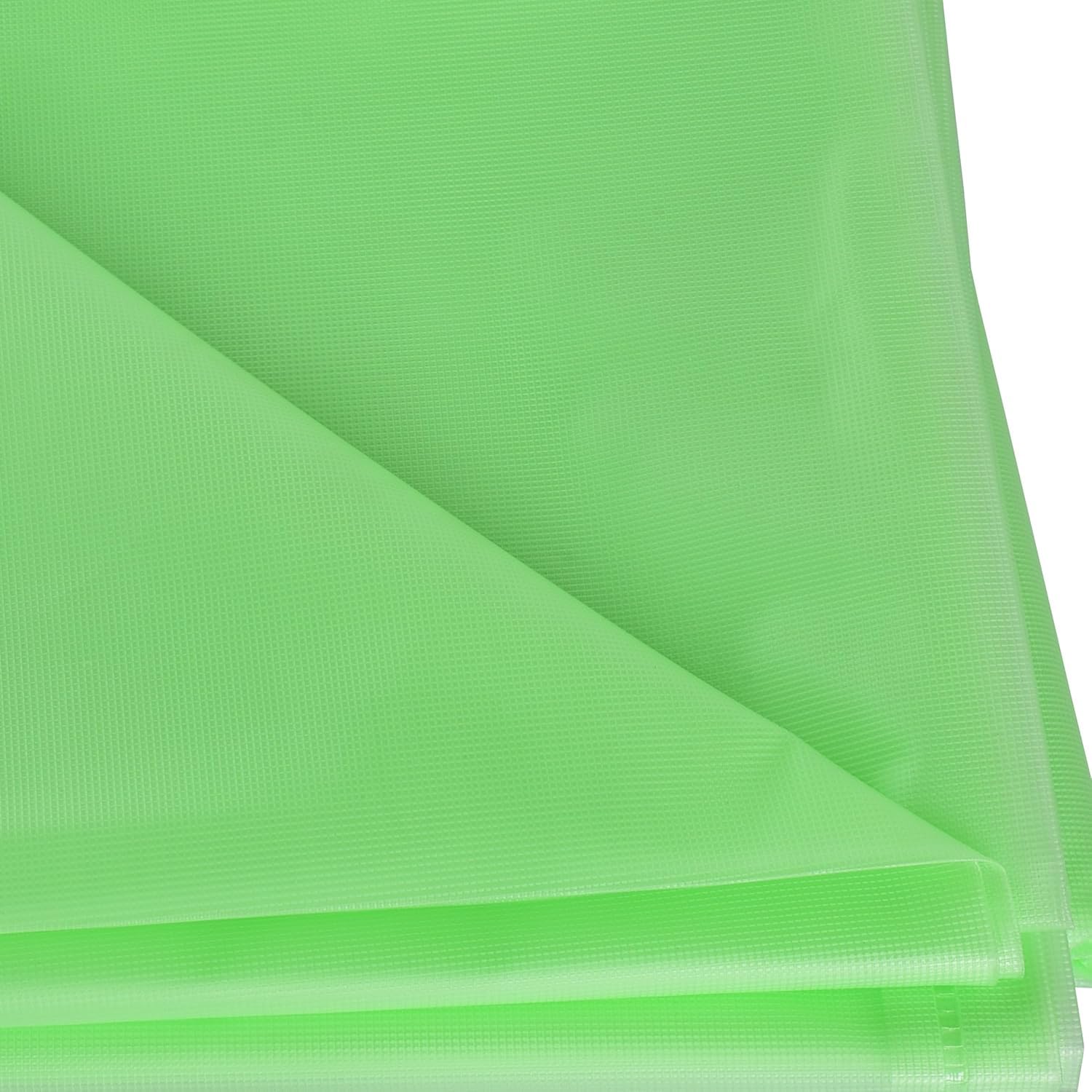 LUNIAM Waterproof Plastic Mattress Protection Sheet for Baby and Adult Bed Breathable Soft Fitted Bed Sheet (Size 6X7 ft) (1, Green)-image-0
