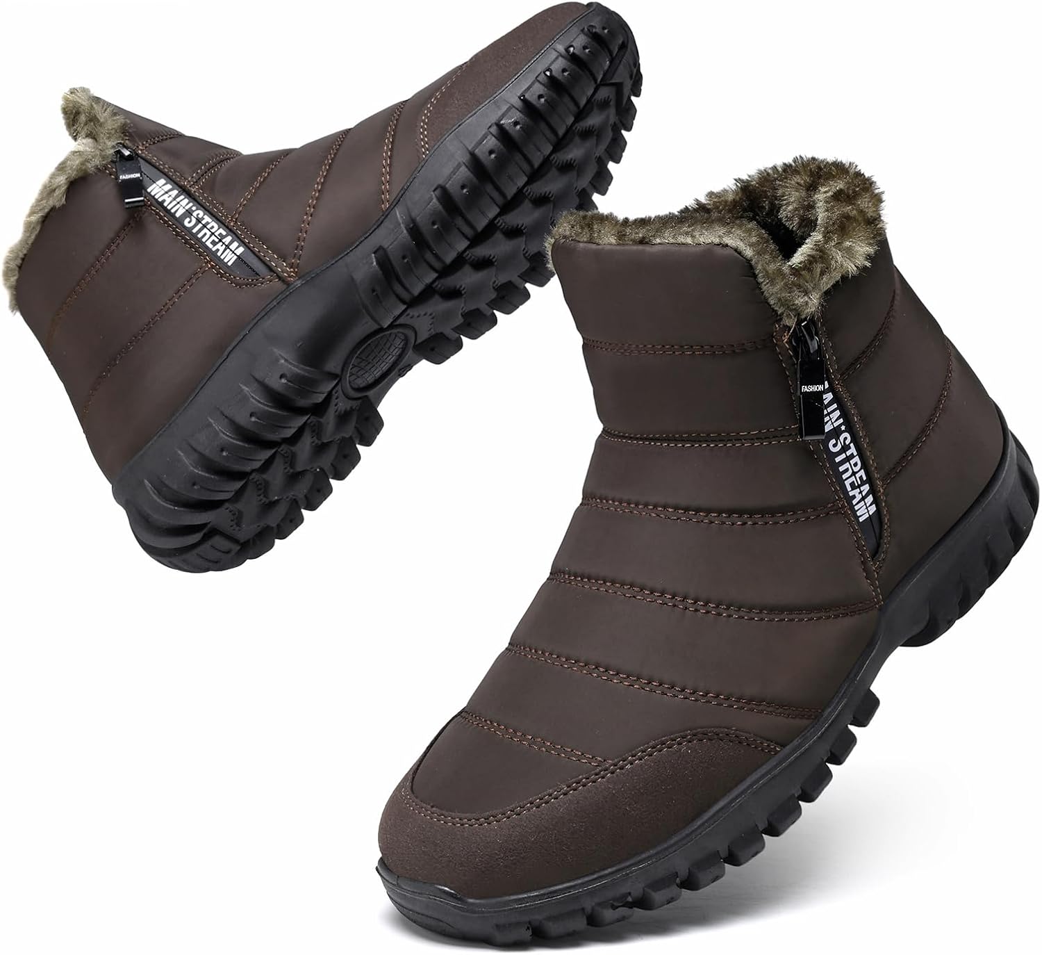 Herren Winterstiefel Gefüttert - Wasserdicht & Rutschfest