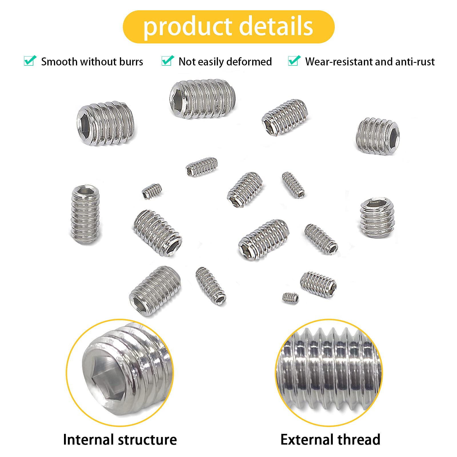 75 Pezzi Assortiti, Kit Rondelle Piatte Riparazione Penny Acciaio Inox - Foto 3