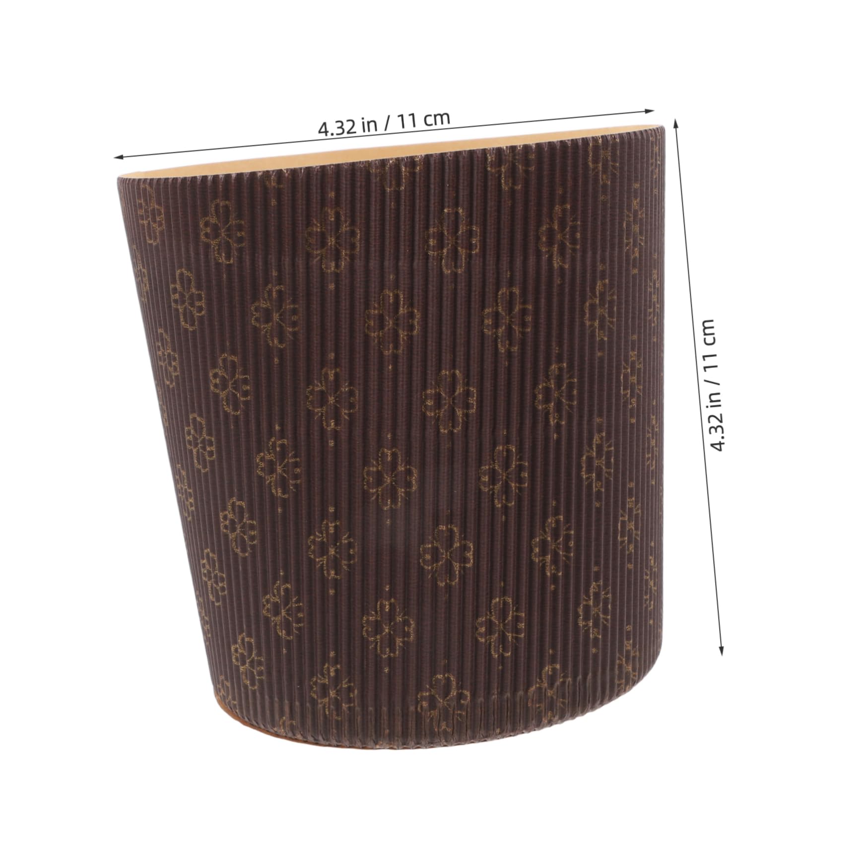 Molde de Papel para Hornear Panettone 10 Cm, Papel Resistente Grasa, Color Café, 25 Unidades, para Repostería Casera y Panadería Profesional