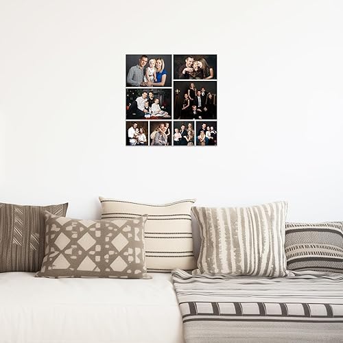 Miniatura 2 de ZXHYWYM Póster de fotos en lienzo personalizado, collage de fotos múltiples, impresiones de lienzo personalizadas con múltiples fotos, coloca tu
