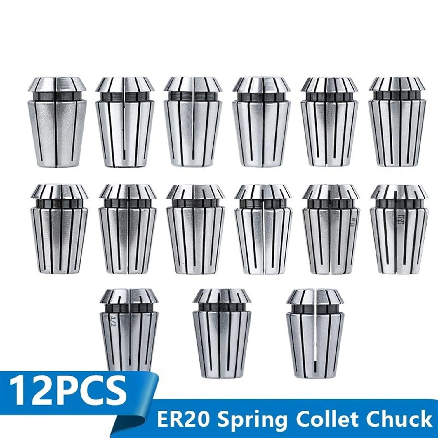 ER20 Spring Collet Chuck 1-12mm Router for Engraving Machine Set Holder 1Set