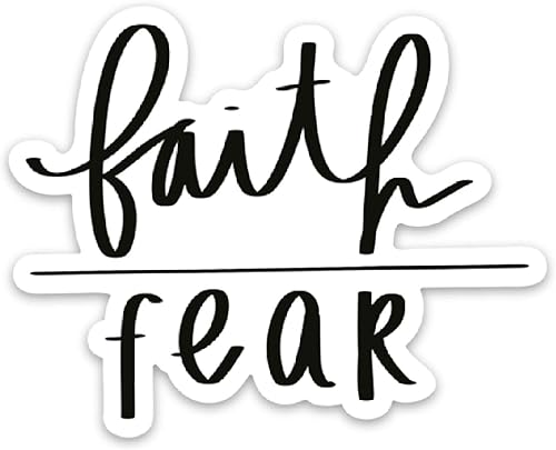 Christian magnets  Religious magnets  Faith fridge magnets  Bible verse magnets  Faith over fear magnet