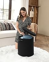 Vista 7 de Cesta de almacenamiento extra grande de 16" x 16" x 18" con tapa, cestas de almacenamiento de cuerda de algodón, canasta de lavandería, contenedor