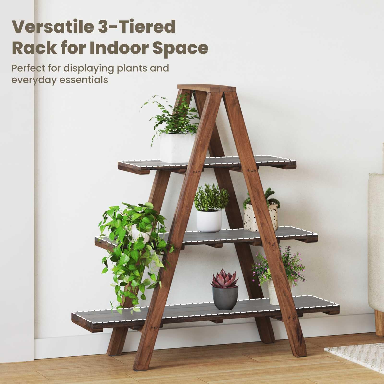 vidaXL Klappregal Braun 79,5 x 35 x 112 cm Massives upgecyceltes Holz
