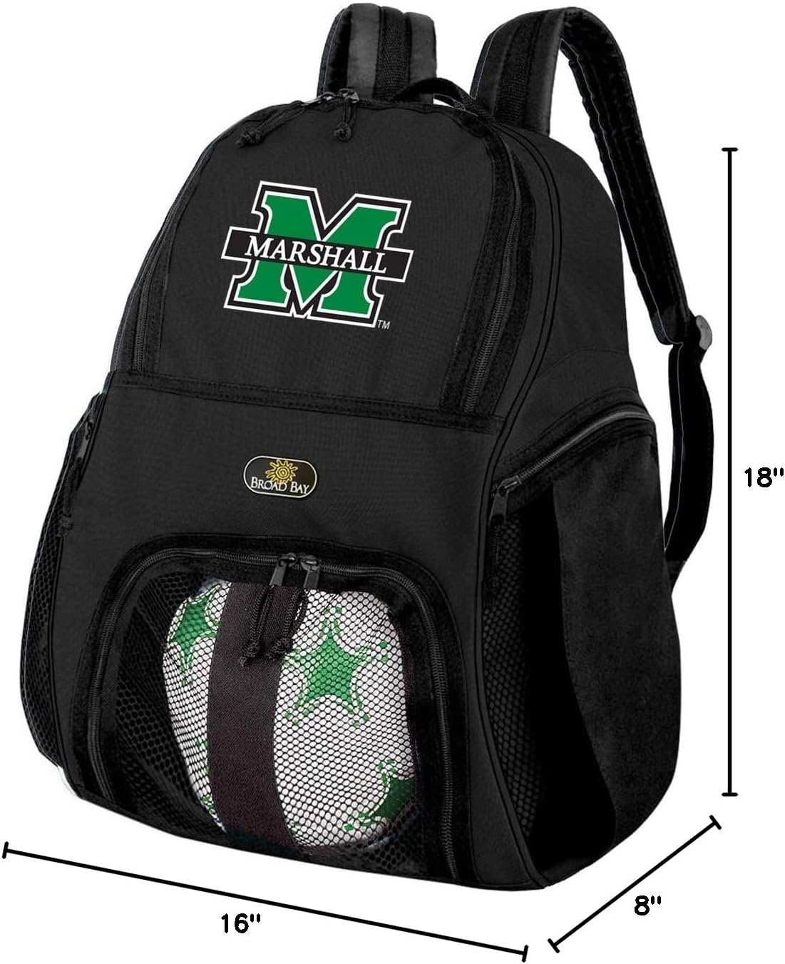 Broad Bay Marshall University Soccer Backpack or Marshall Volleyball Bag