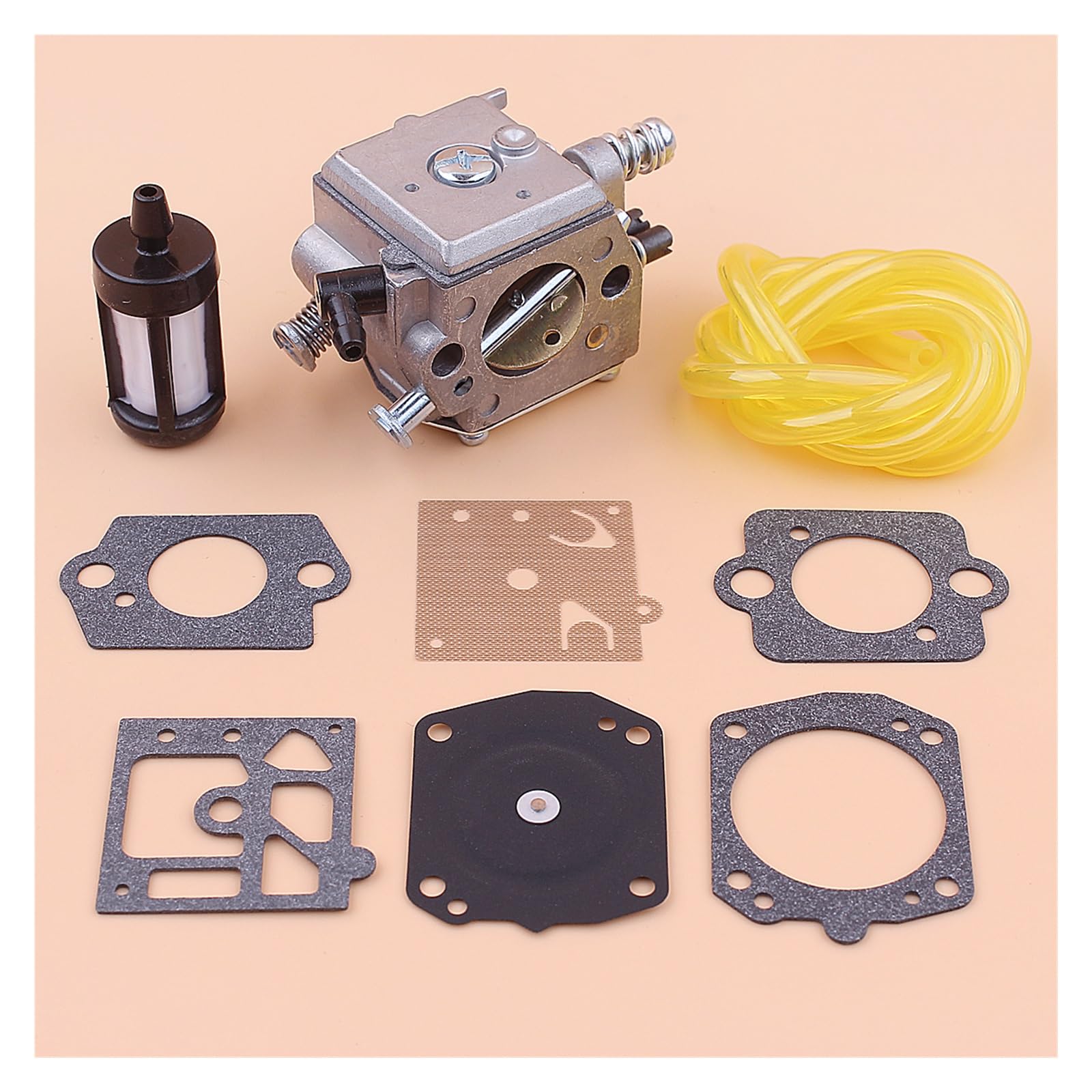 Carburador for motosierra 6200 62cc línea de filtro de combustible Kit de reparación de carburador for Motosierra motosierra repuestos herramientas de jardín