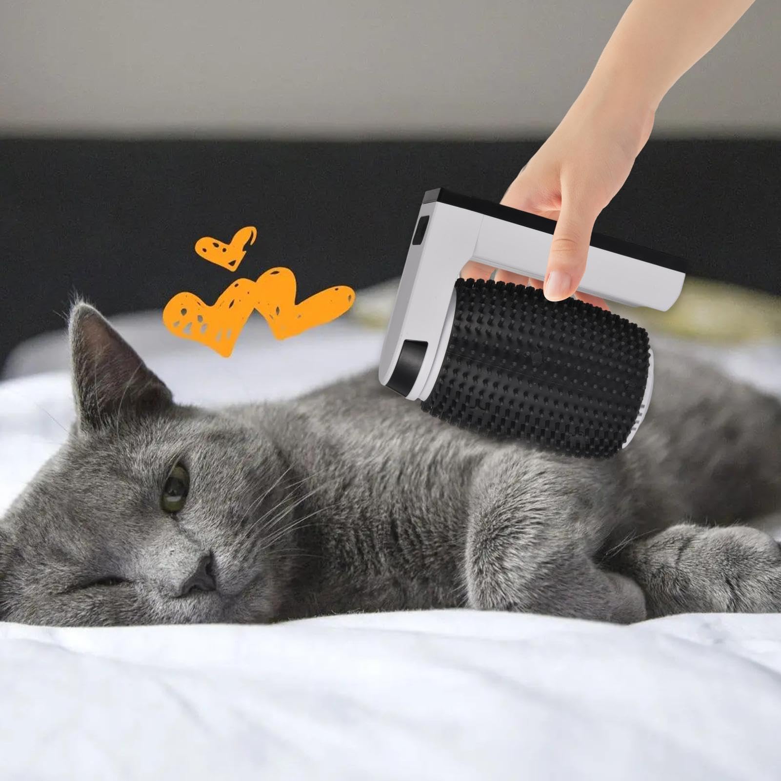 Raschietto angolare gatto – auto-parrucchiere, gatti | Wall Corner Pet Groomers morbida spazzola massaggiante per gatti con corto e lungo | Groomers morbida spazzola massaggiante per gatti con corto e lungo