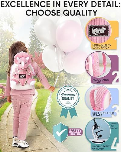 Miniatura 401 de Naturally KIDS - Juguetes de unicornio para niños y niñas de 2 a 3 años, regalos de cumpleaños, mochila de unicornio para niños pequeños 03 Unicornio