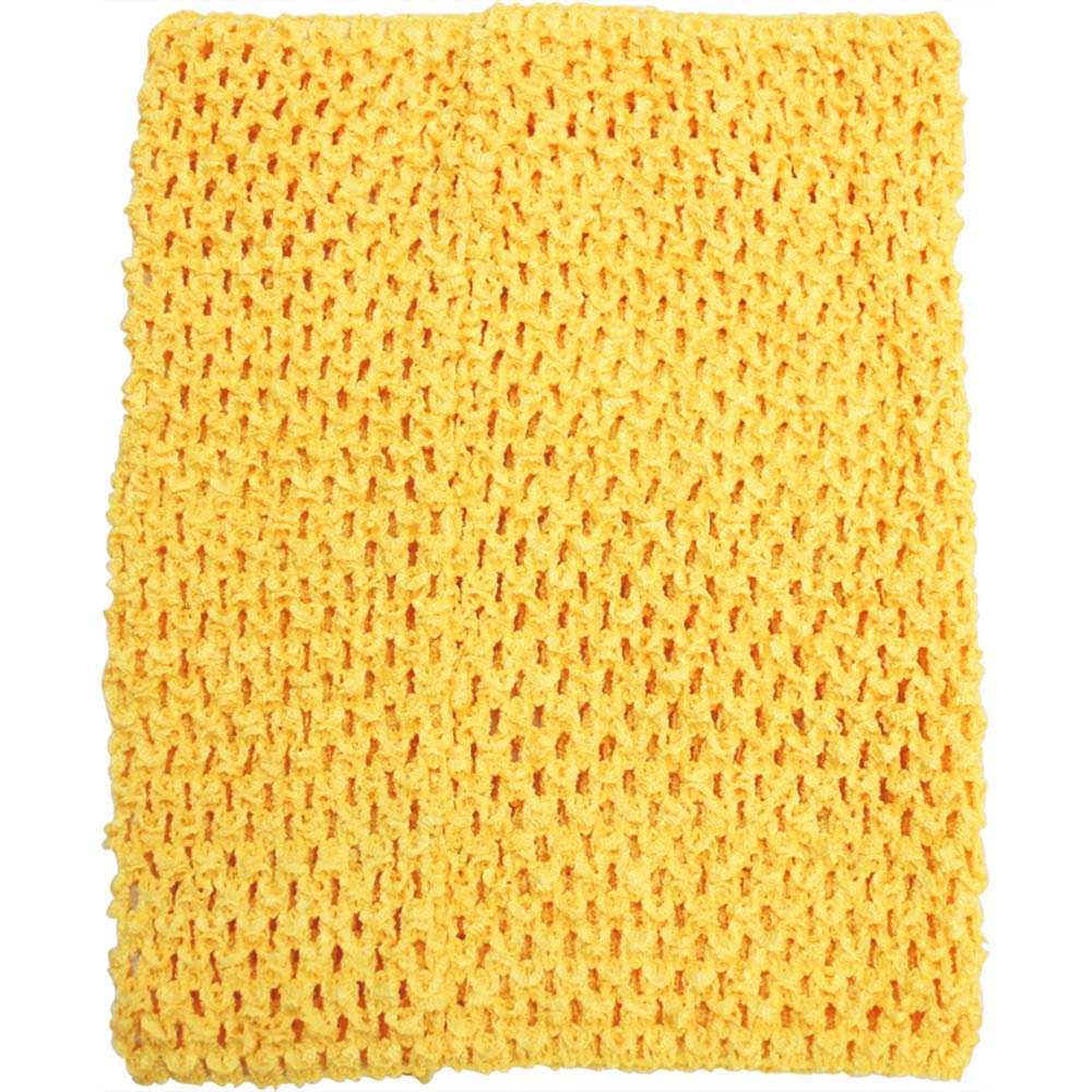 Time to Sparkle Crochet Tube Top Tutu Infant Dress elastic Girls Skirt Pettiskirt | Lemon, 6"x6" |