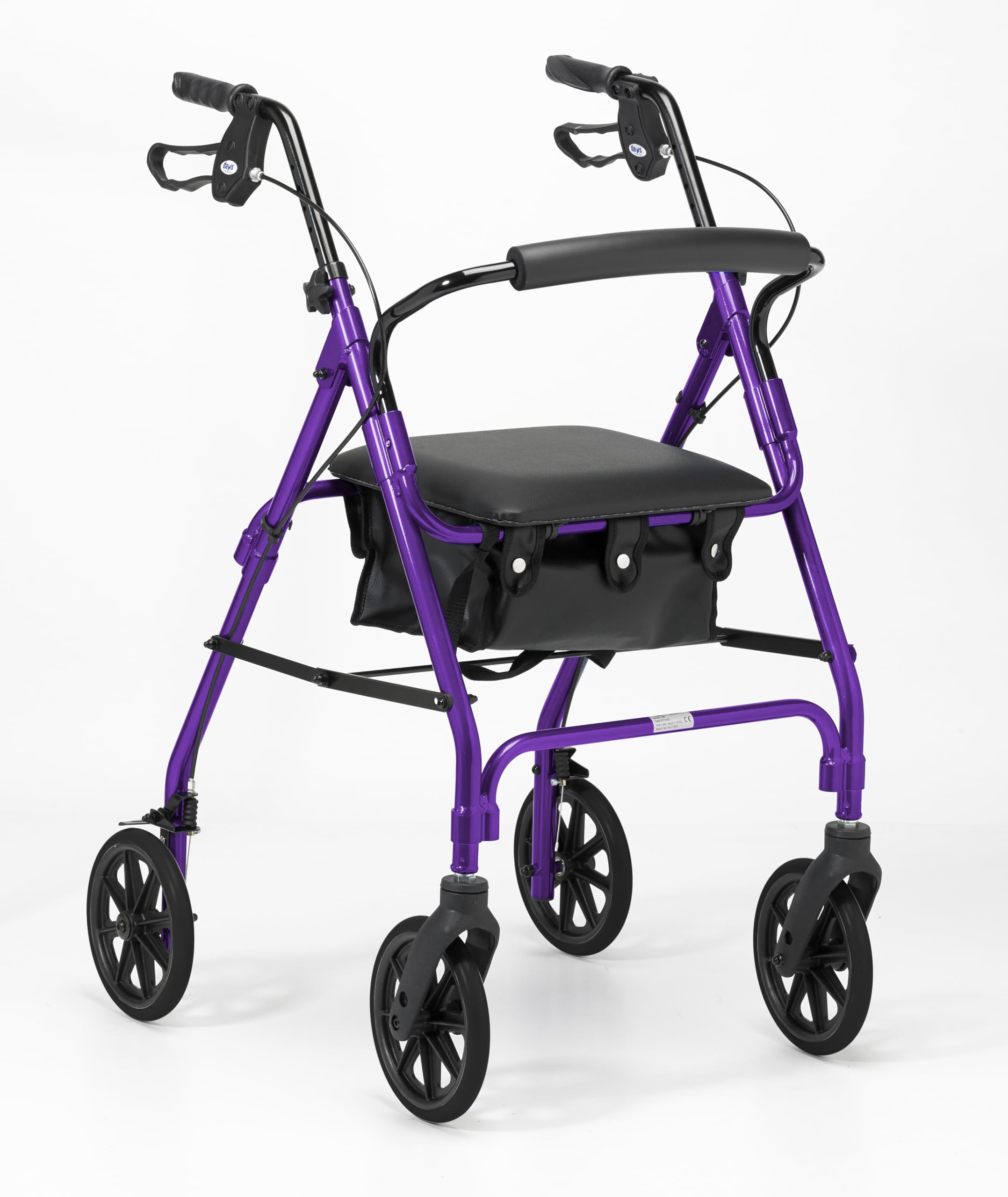 Giorni Leggero Pieghevole A Quattro Ruote Rollator Walker con Sedile Imbottito