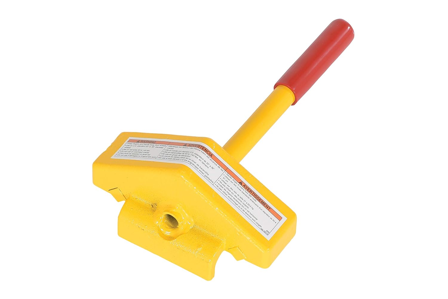 Vestil SRC-1 Steel Single Rail Chock 7-1/2 In. Width Yellow