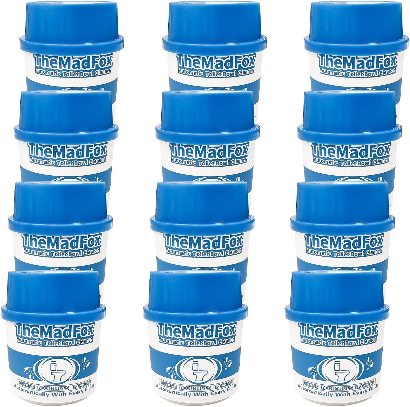 12 Pcs Probiotic Toilet Bowl Cleaner Bottle, Automatic Toilet Tank Cleaner with Enzyme-Powered Stain & Limescale Prevention, Safe for Plumbing & Septic Safe