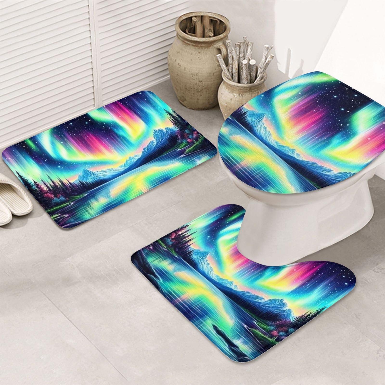 Alfombras de baño decorativas para renovar el aseo con estilo