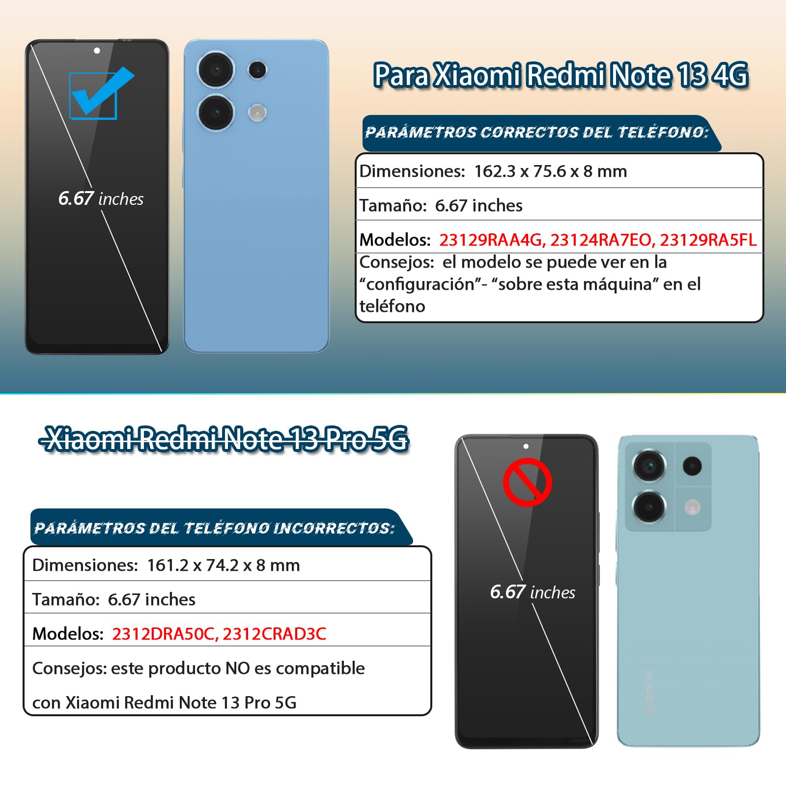 RongZy Pantalla para Xiaomi Redmi Note 13 4G 23129RAA4G Táctil LCD de Repuesto Ensamblaje Digitalizador Reemplazo para Xiaomi Redmi Note 13 4G con Herramientas de Reparación (Negro)