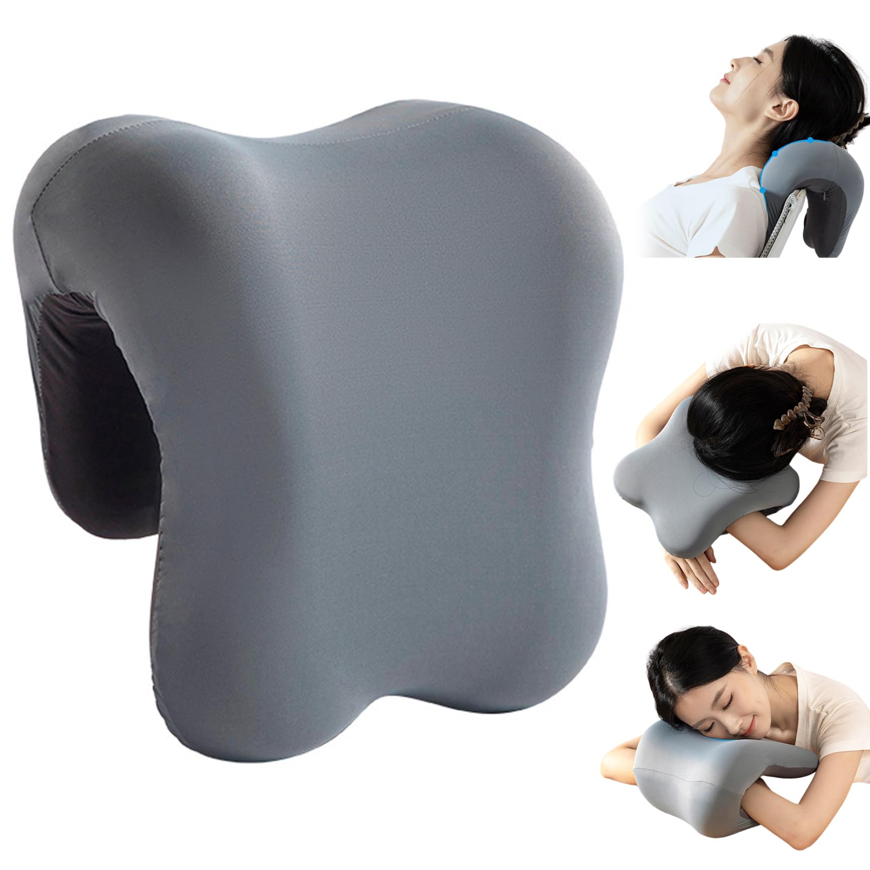 Xoeryoy Headrest for Office Chair Ergonomic Memory Foam Headrest Pillow with Polyester & Spandex Blend Cover for Napping, Adults & Students Skin Friendly Head Rest/Neck/Back Support Pillow ;1