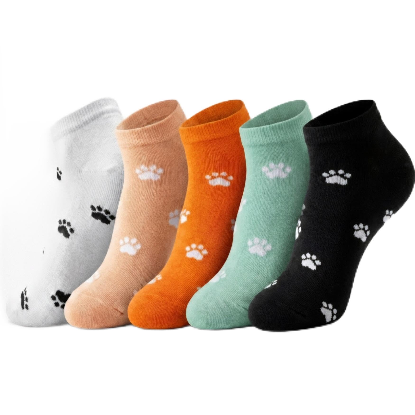 Pack of 5 Women Ankle Length Socks, Multi Colour, Free Size, Patterned, Pure Cotton, Casual Wear-image-46