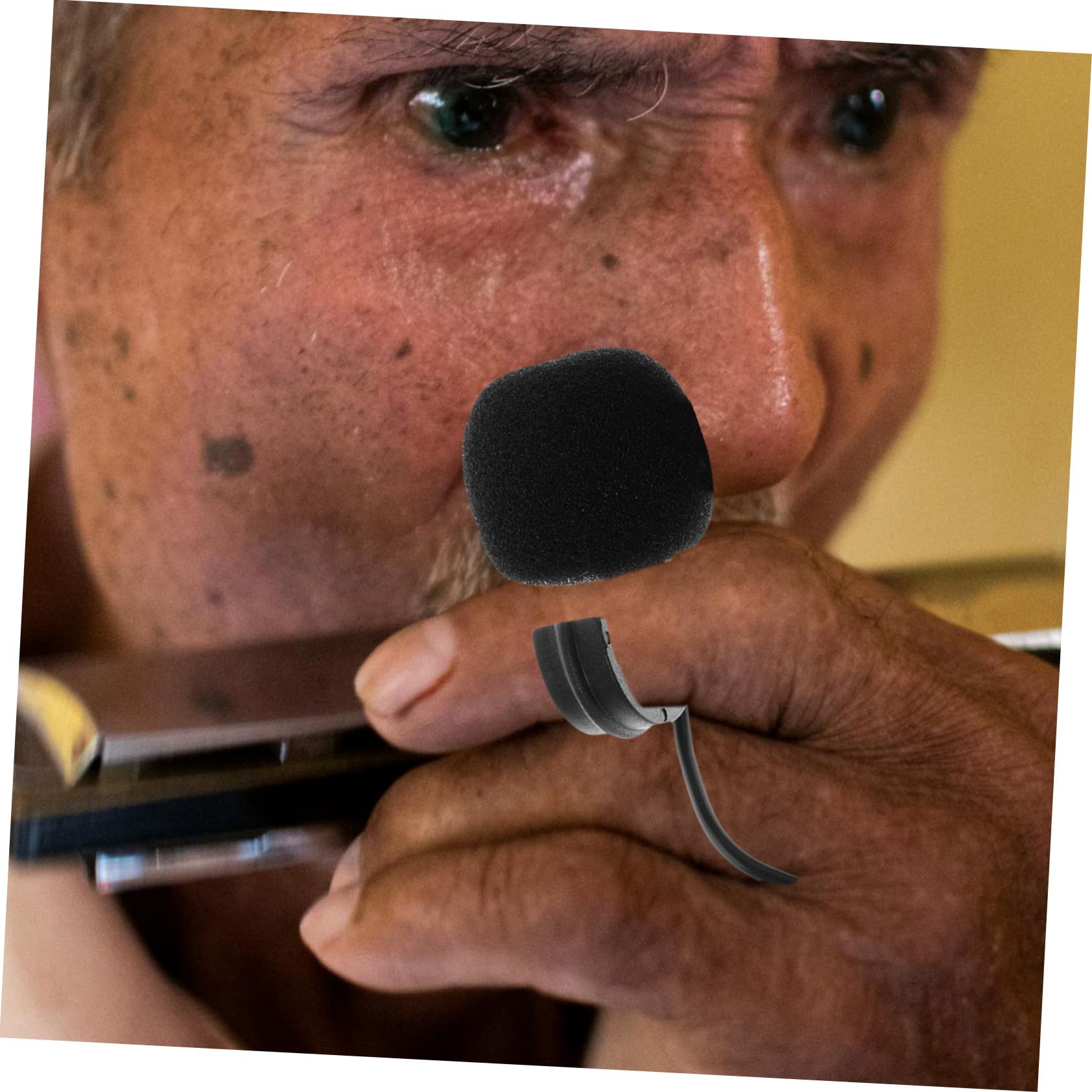 GALPDA Ring-Mikrofon Für Musikinstrumente - Mini-Tonabnehmer Für Flöte, Hulusi & Mundharmonika