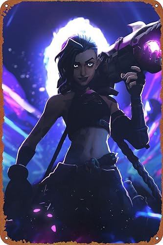 Miniatura 1 de Jinx - Cartel divertido y novedoso de metal para decoración de pared para el hogar, puerta, jardín, bares, restaurantes, cafeterías, oficina,