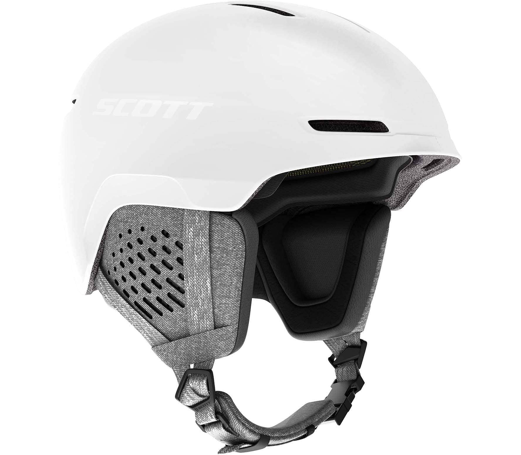 SCOTT Track Plus MIPS Ski Helmet - White Medium/White