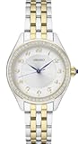 SUR392 Automatic Watch for Women - Essentials - Swavorski Crystals - Stainless Steel Two-Tone Gold-Finish Bracelet - 50M Water Resistant
