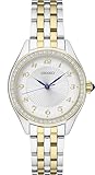 SUR392 Automatic Watch for Women - Essentials - Swavorski Crystals - Stainless Steel Two-Tone Gold-Finish Bracelet - 50M Water Resistant