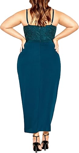 Miniatura 2 de City Chic Women's Plus Size Cocktail Dress - Lace Touch