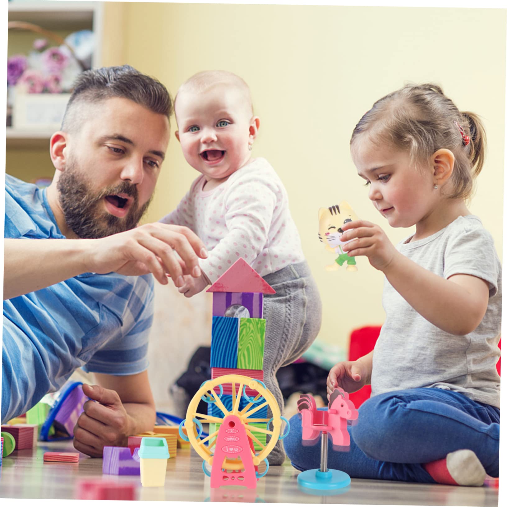 Toddmomy 1Set Amusement Park Set Slide Swing Seesaw Plaything for Outdoor Fun Educational for Boys and Promotes Motor Skills and Cognitive Development