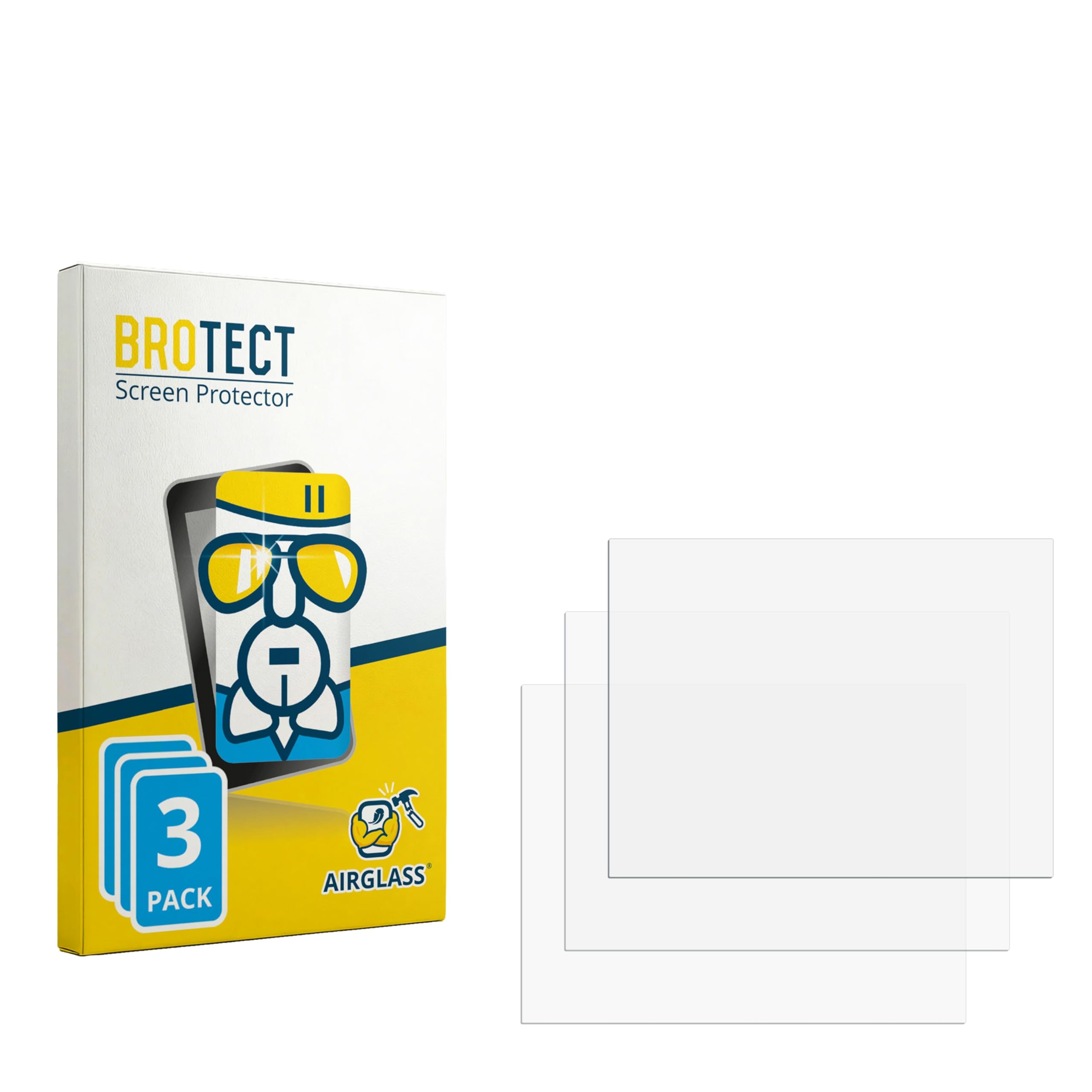 brotect Pellicola Protettiva Vetro per Advantech PPC-3120 Protezione Schermo (3 Pezzi) [Durezza Estrema 9H, Chiaro]