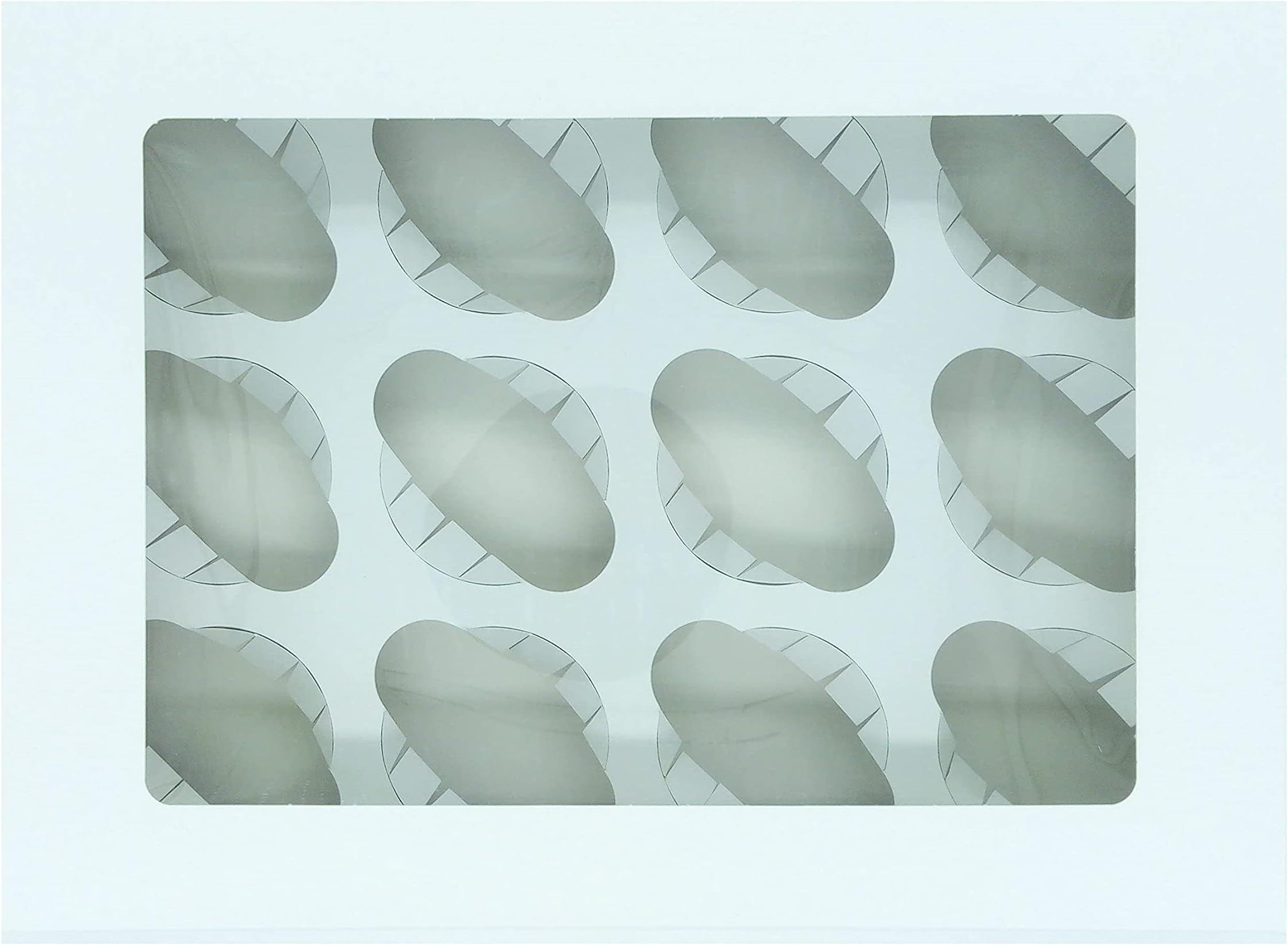 10 x Tyvos 12-Hole White Cupcake Boxes