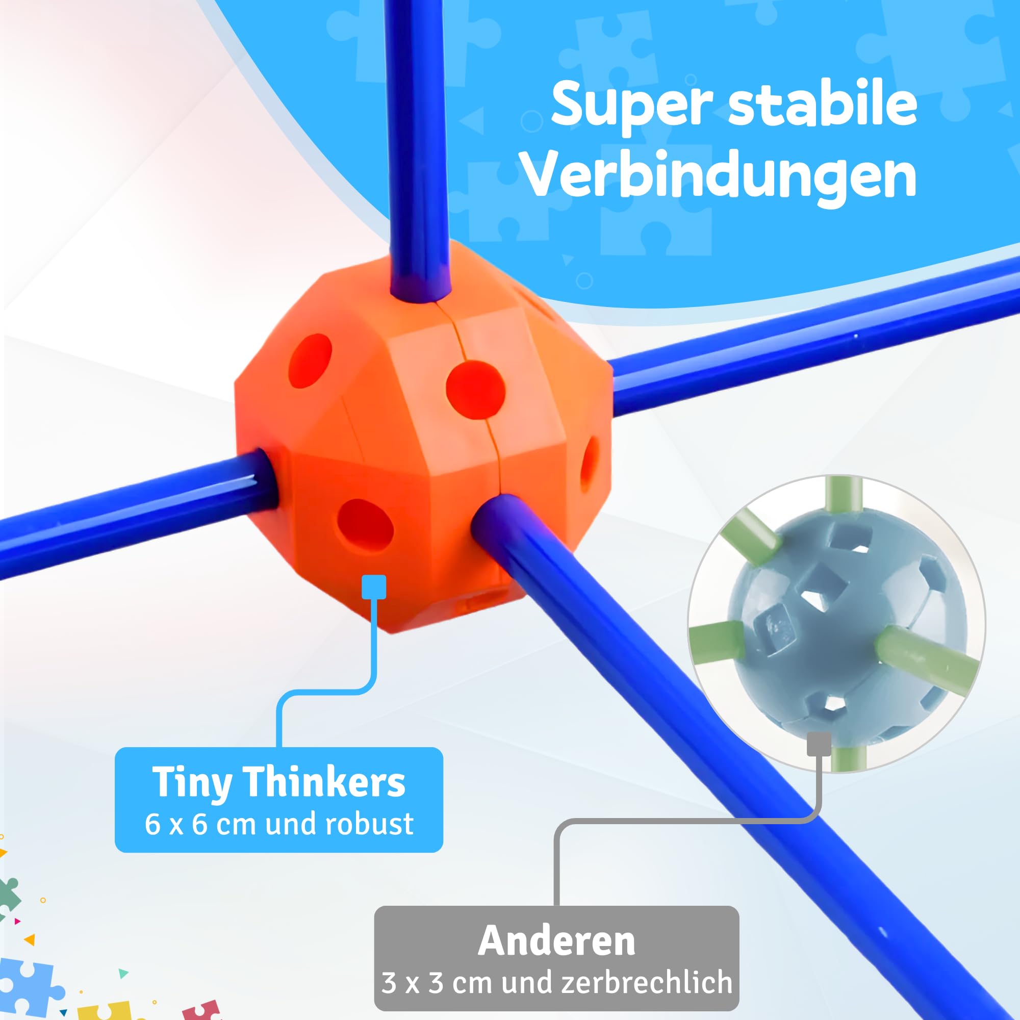 Fort Bausatz XL mit 191 Teilen, Höhle Bauen Kinder, Konstruktionsspielzeug Stecksystem, Spielzelt für Indoor & Outdoor, Kreatives Bauspielzeug, Steckspiele ab 5 Jahren, Inkl. Tasche & E-Book