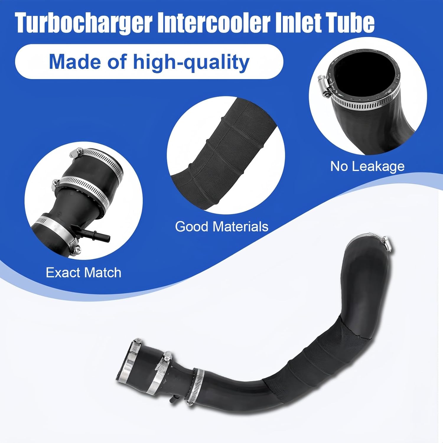 CV6Z-6C640-B Turbocharger Intercooler Pipe Inlet Tube Fit for Ford Escape SE SEL Titanium 2013 2014 2015 2016 Charge Connection Air Hose Pipe Replaces CV6Z6C640B CV6Z-6C640-SA