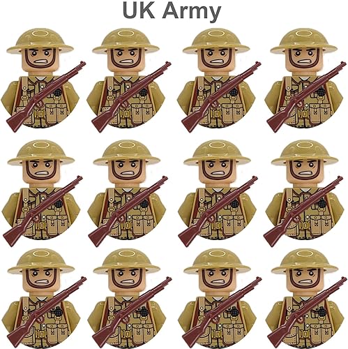 Miniatura 5 de DraBEx WW2 - Conjunto de construcción de personas militares de la Segunda Guerra Mundial, figuras de soldado de la Segunda Guerra Mundial, juego de