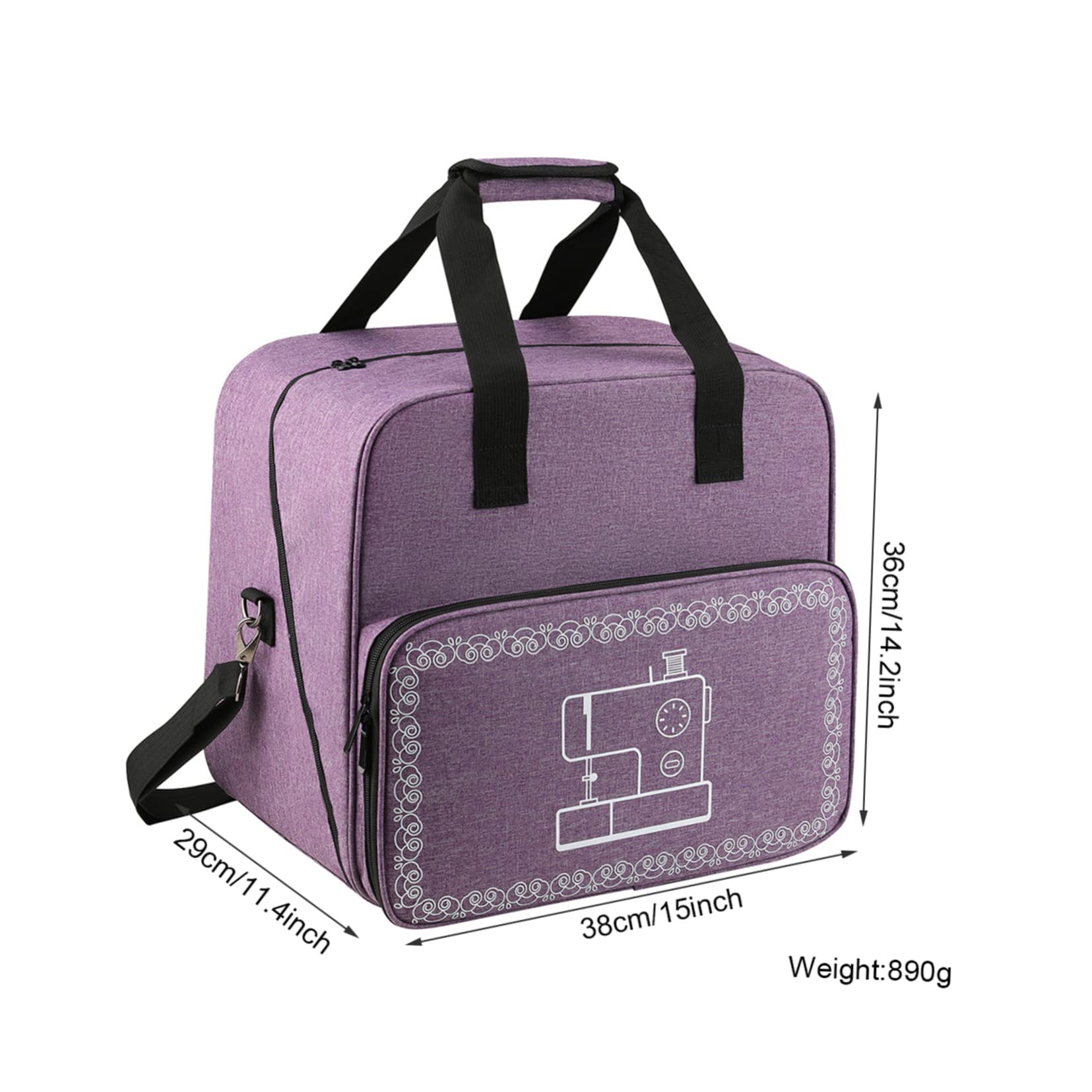 LIFKOME Sewing Carrier Large Capacity Storage Bag for Sewing Machine Yarn Needles