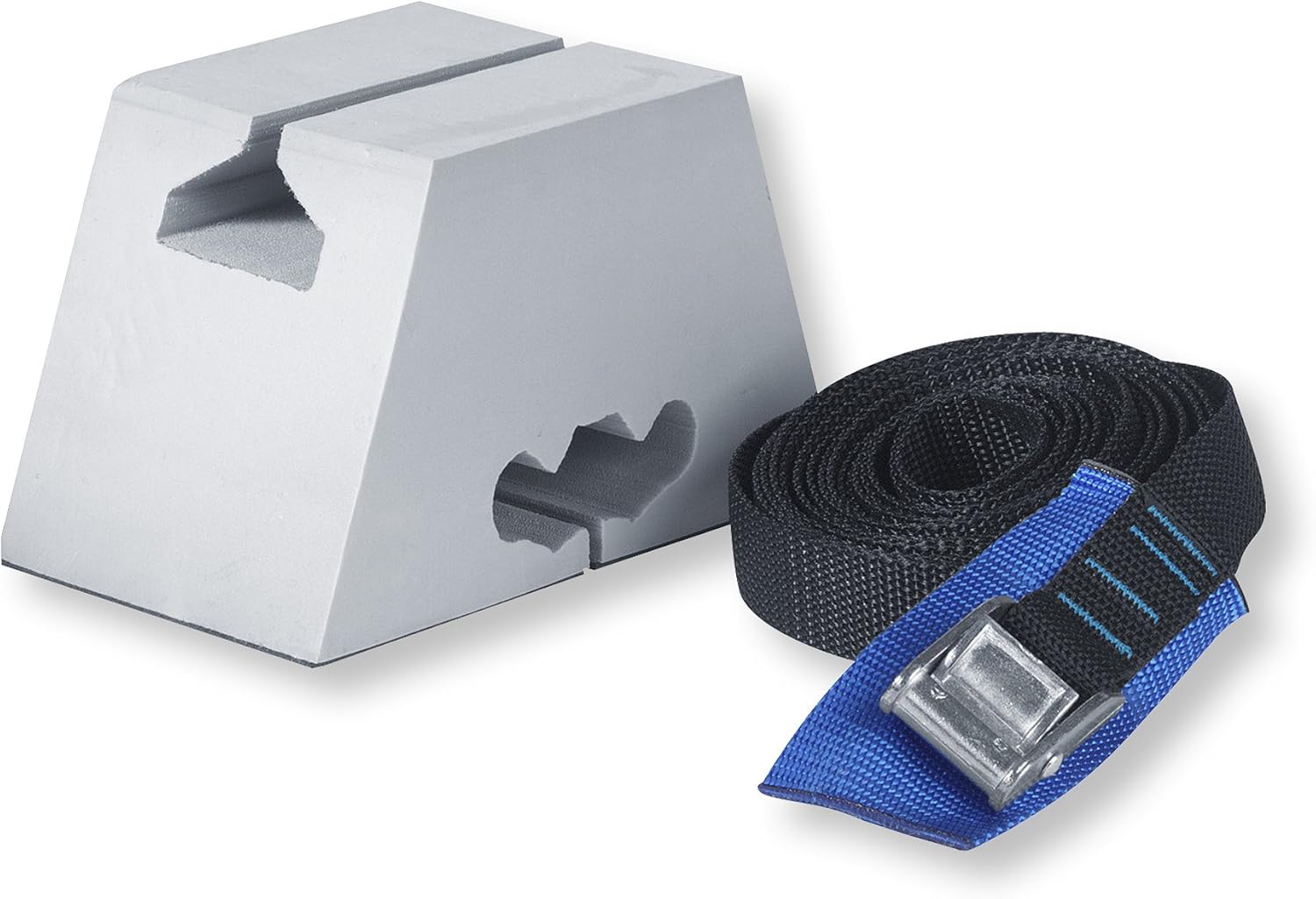 Seattle Sports Sherpak Deluxe Universal Canoe Carrier Kit -Foam Block Roof Rack System with Straps & Mesh Storage Bag | Secure Canoe Transport | 9-Piece Set