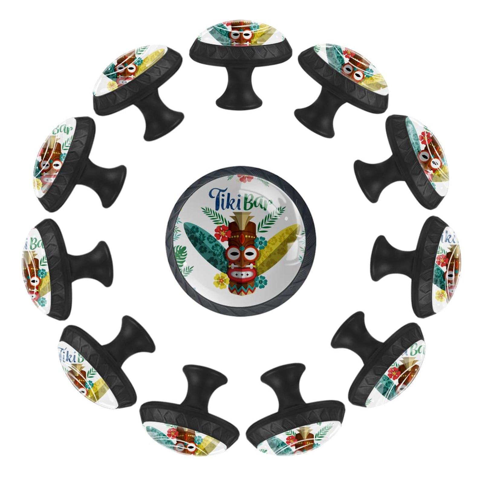 Boutons de tiroir Tiki plantes tropicales pour remplacer les poignées usées de votre commode