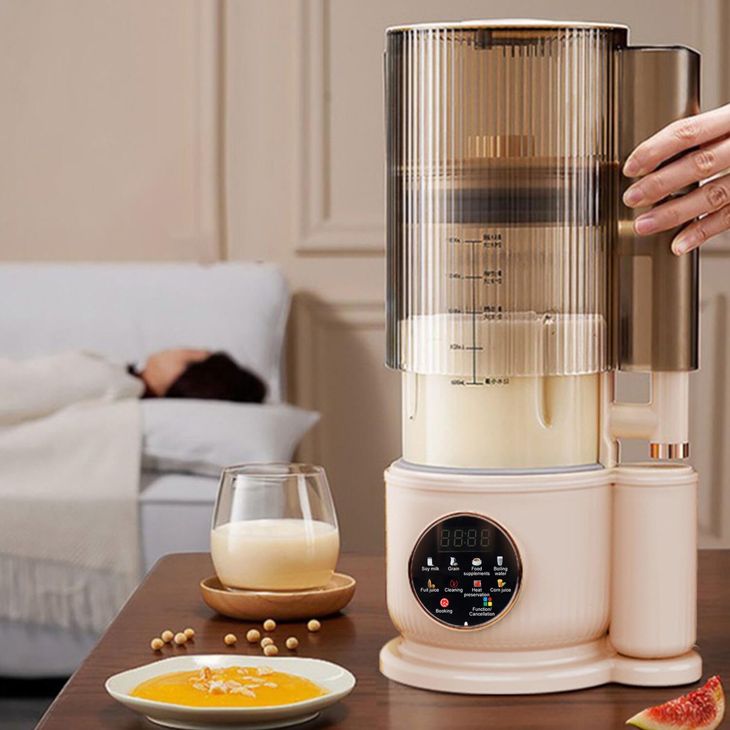 MACOLAUDER豆乳メーカー 電動ブレンダー Amazon | MACOLAUDER 豆乳メーカー 防音カバー 電動ブレンダー 家庭用