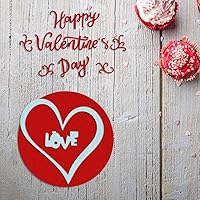 Vista 3 de Troqueles de corte de metal de San Valentín para hacer tarjetas, palabras de corazón de amor con sentimiento, troqueles en relieve, herramienta