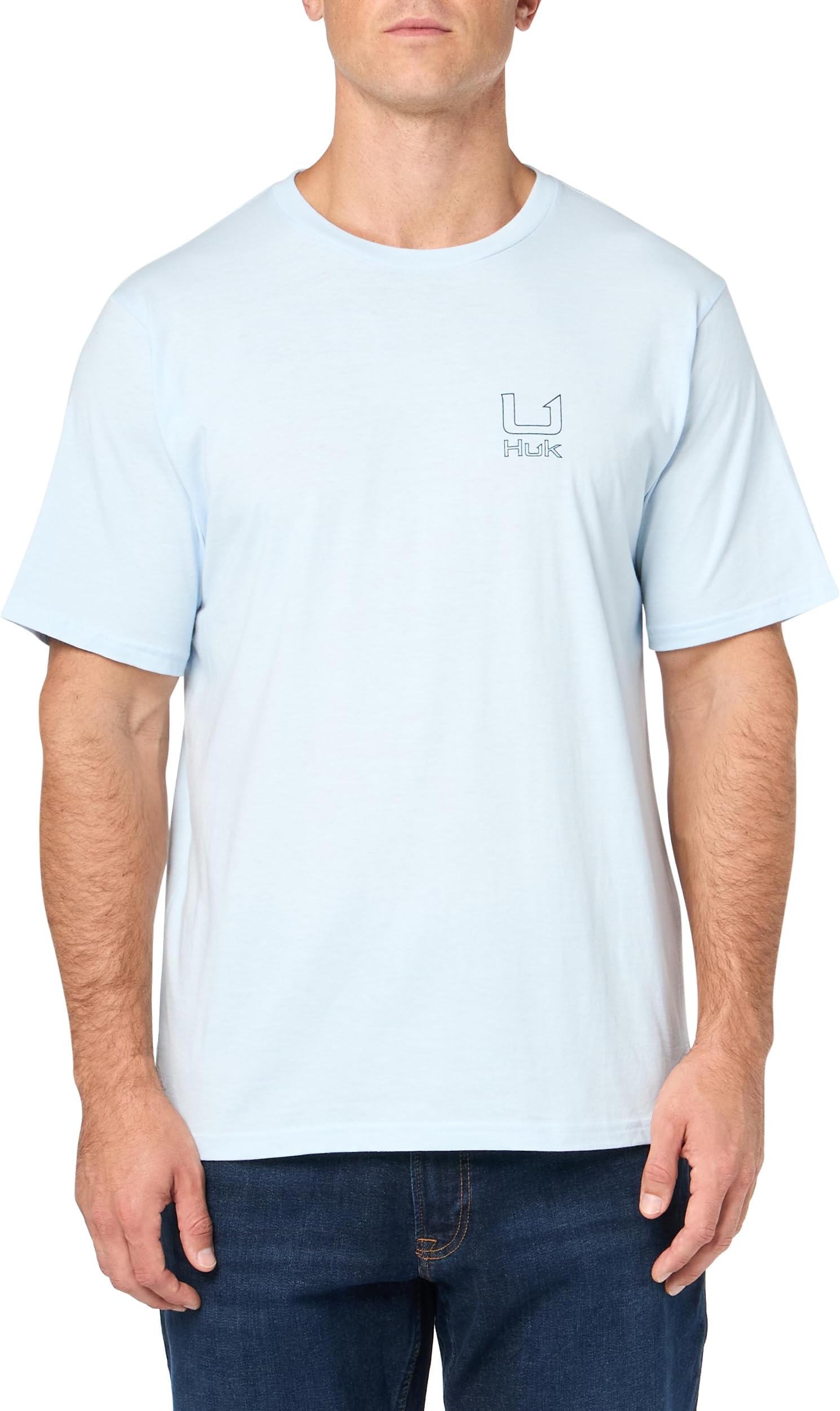 HUK Men's Fishing Graphic Tee, Performance Short Sleeve, Quick-Dry