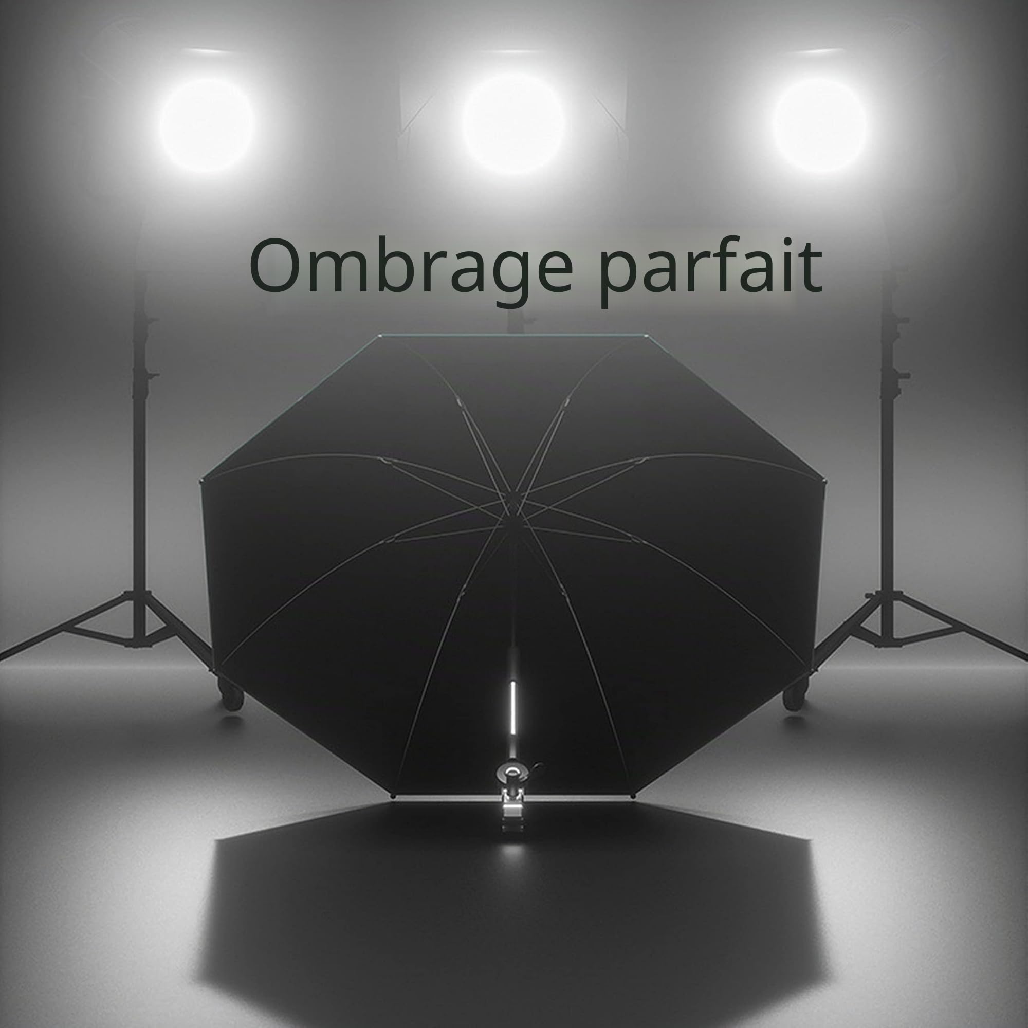 Parapluie Trépied Bloque Pluie/Soleil pour Photographie/Films en Plein Air ou Ombrage pour Photographie/Films en Studio
