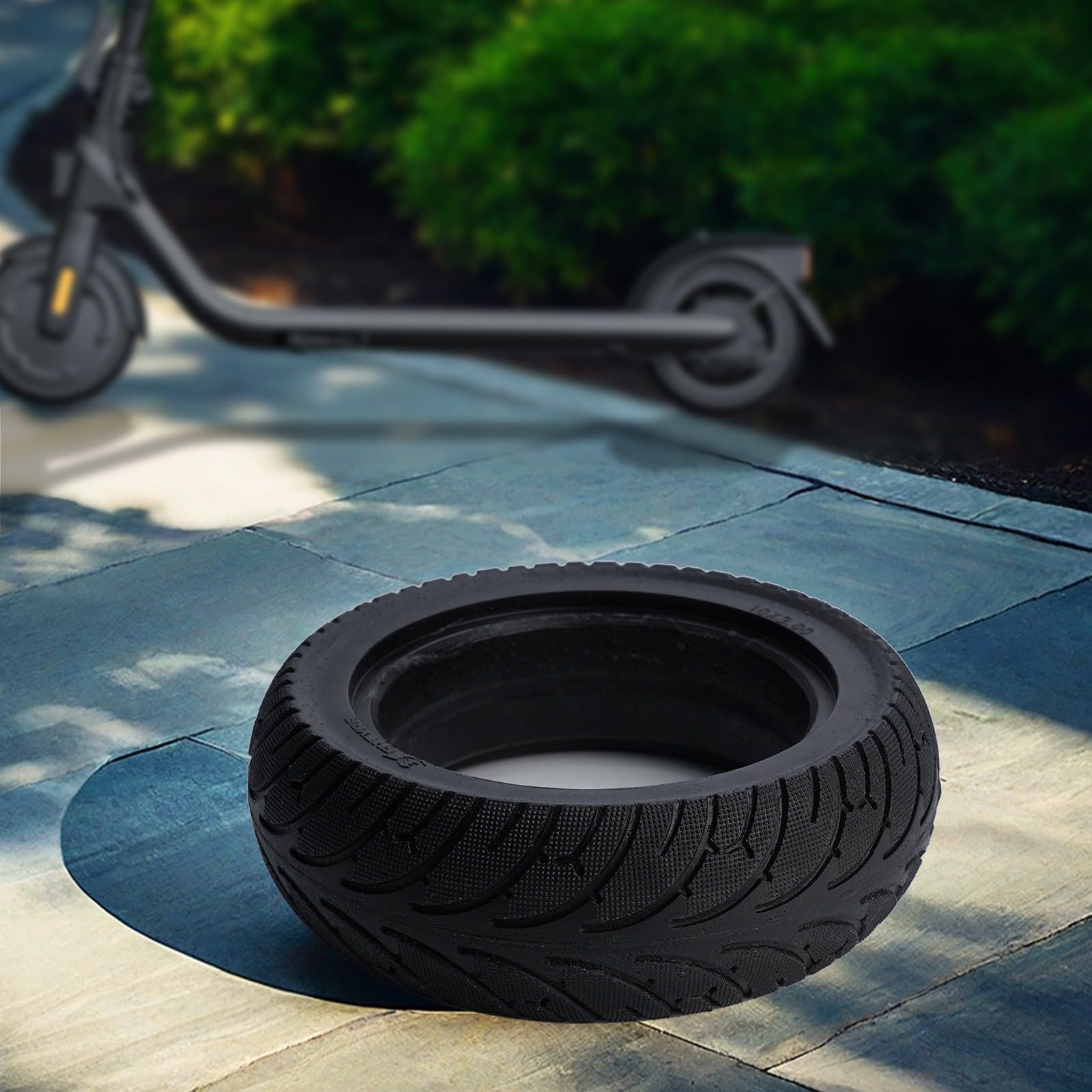 10-calowy skuter elektryczny, solidna opona 235 x 74 mm, niepneumatyczne koło zapasowe do Hoverboard Gruba odporna na zużycie antypoślizgowa gumowa opona 10 x 3,0 (10 x 2,70 a