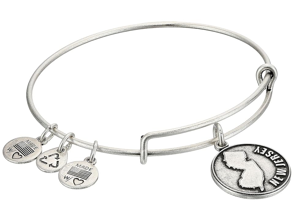 

Alex and Ani New Jersey Charm Bangle (Rafaelian Silver Finish) Bracelet